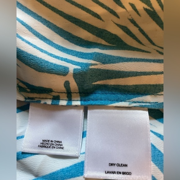 NWOT Anne Klein Printed Drawstring Midi Dress Size 2X - Picture 5 of 5